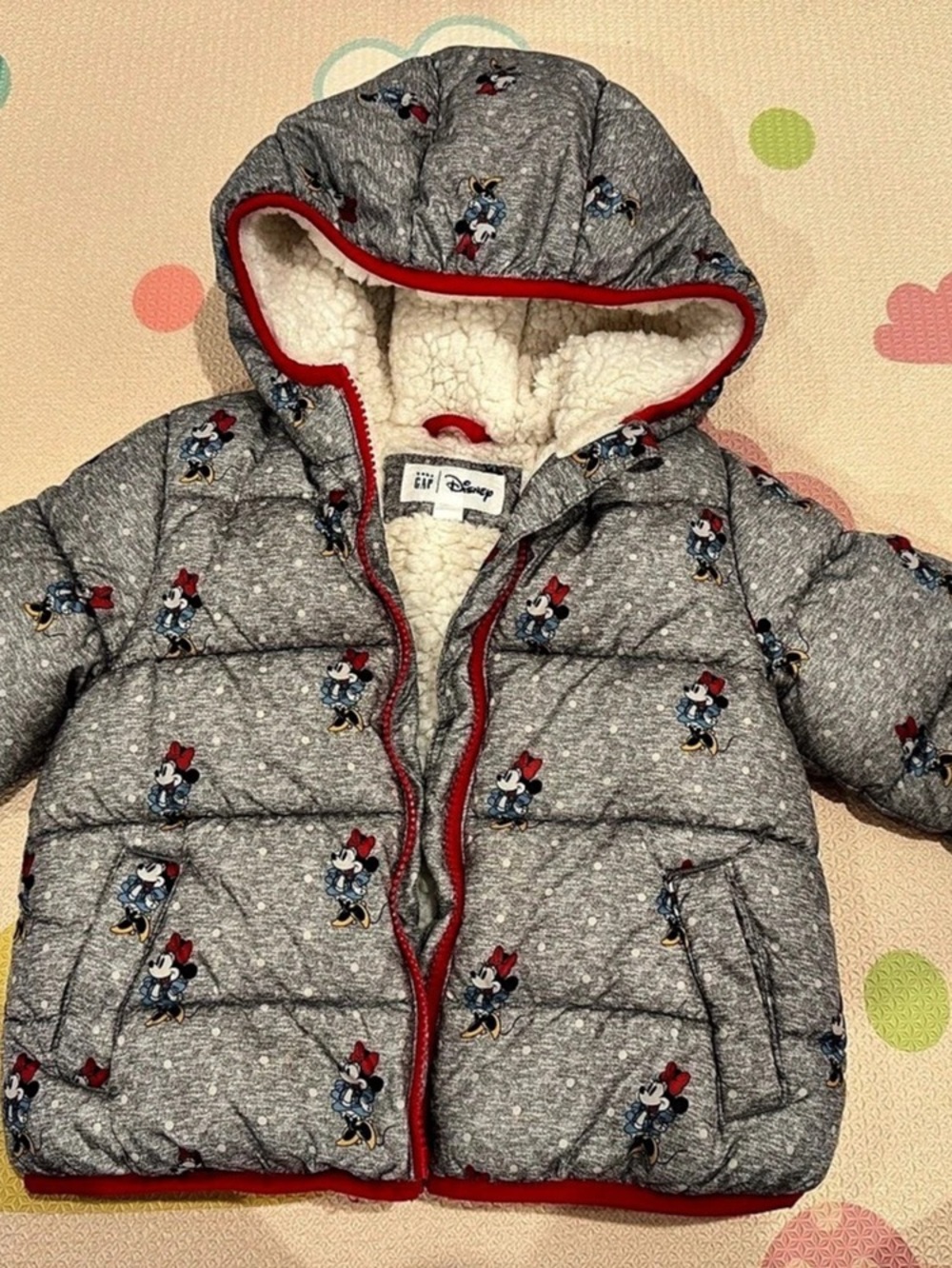 Disney Baby Puffer Jacket Size 3M